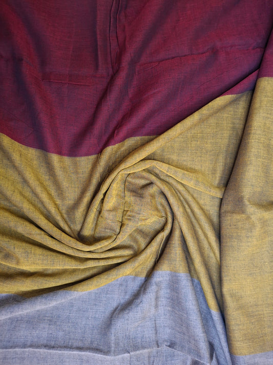 Tri color Plain Mul Cotton