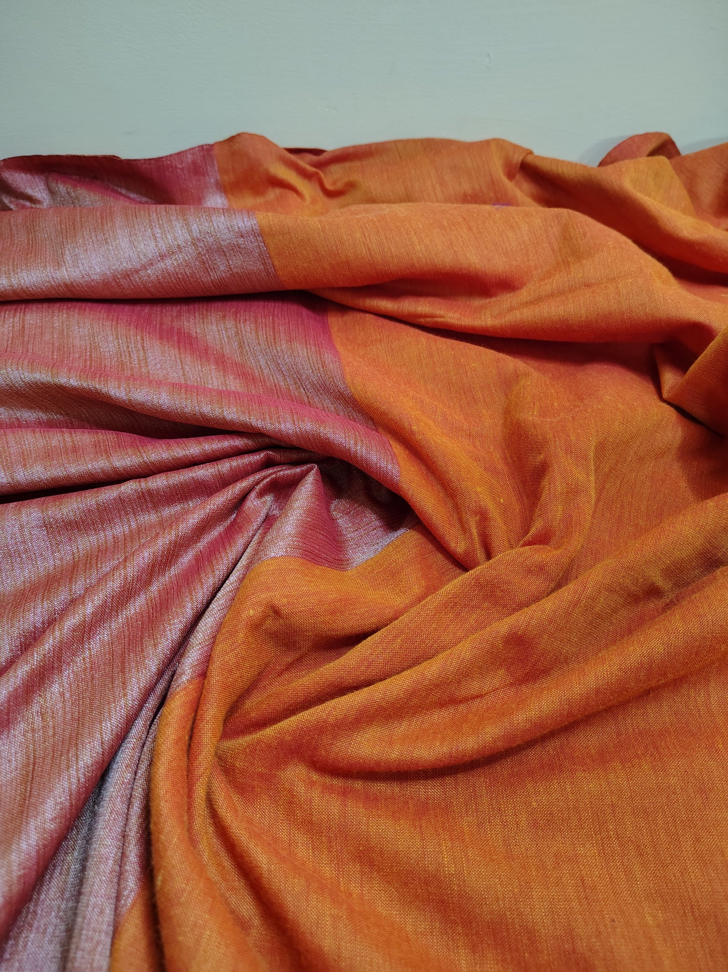 Orange Plain Mul Cotton