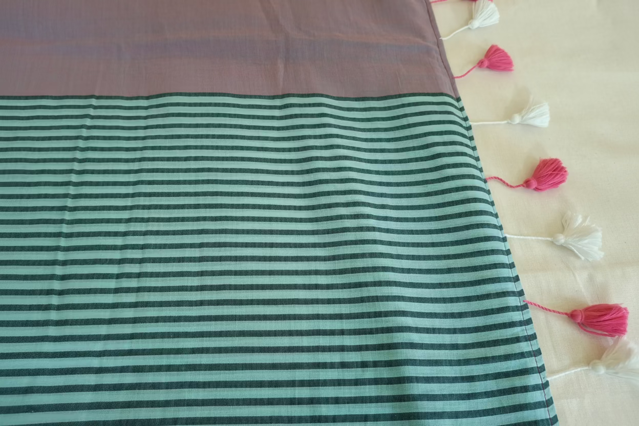 Blue Stripes Mul Cotton 120