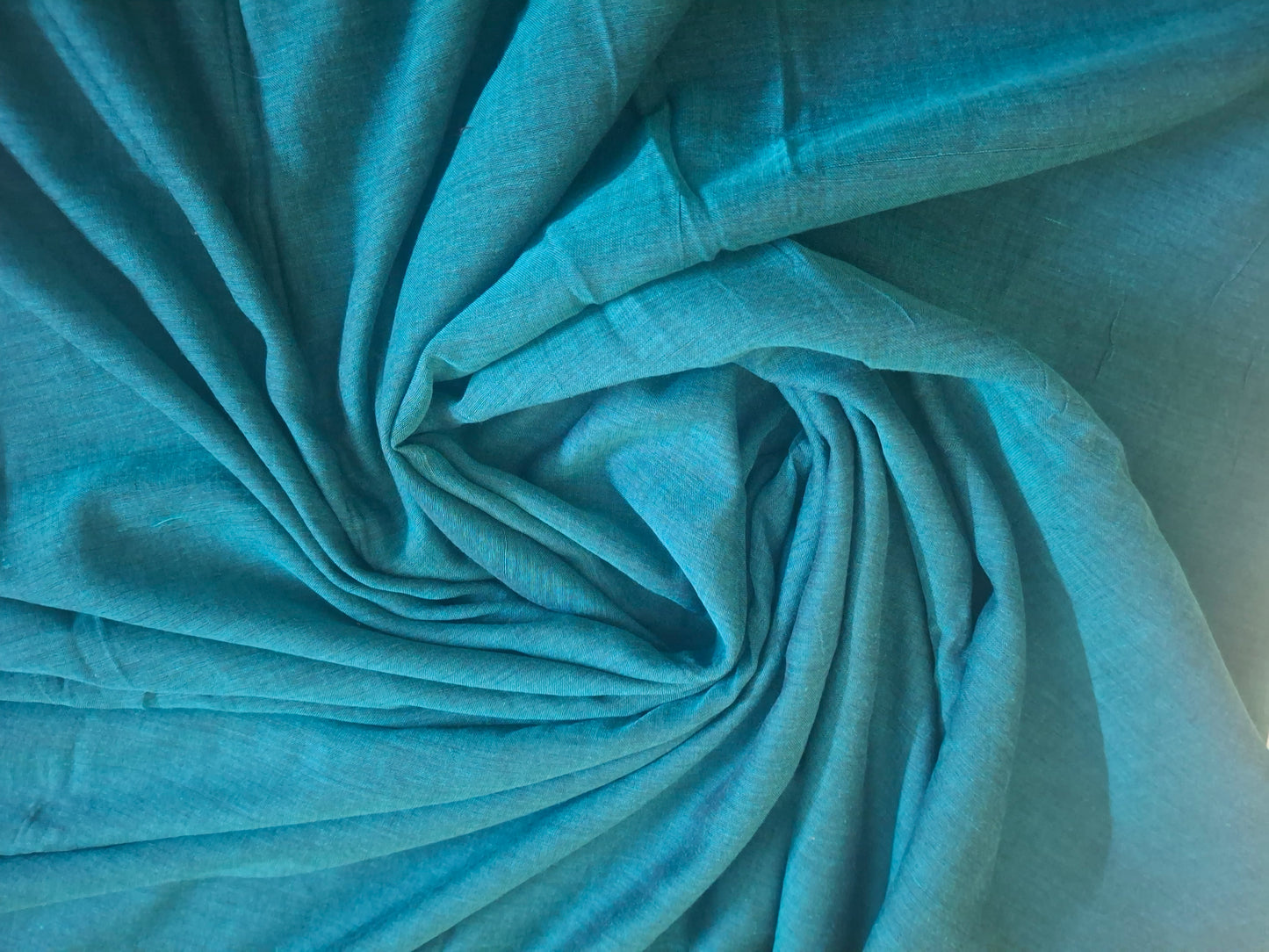 Peacock Blue Plain Mul Cotton