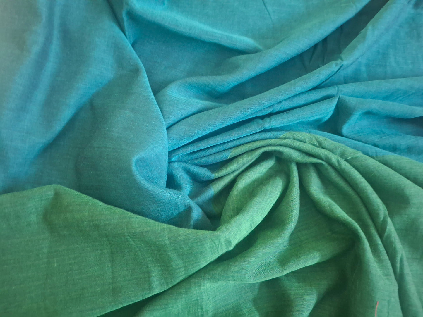 Peacock Blue Plain Mul Cotton