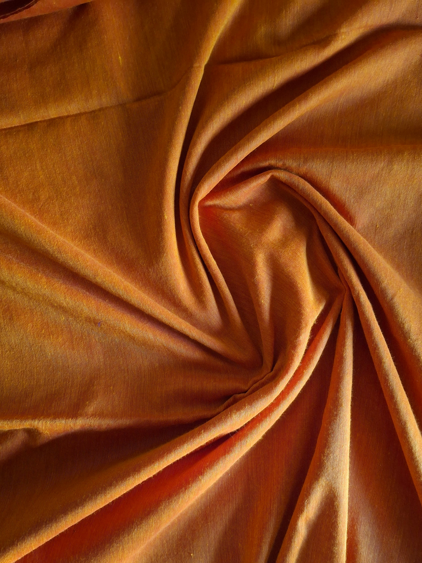Orange Plain Mul Cotton