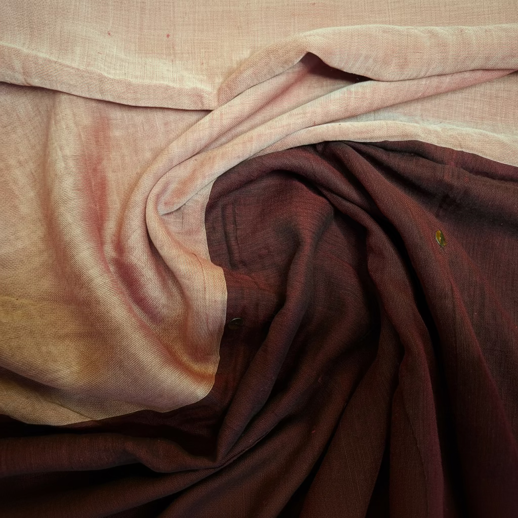 Maroon and Pink with zari border Mul Cotton