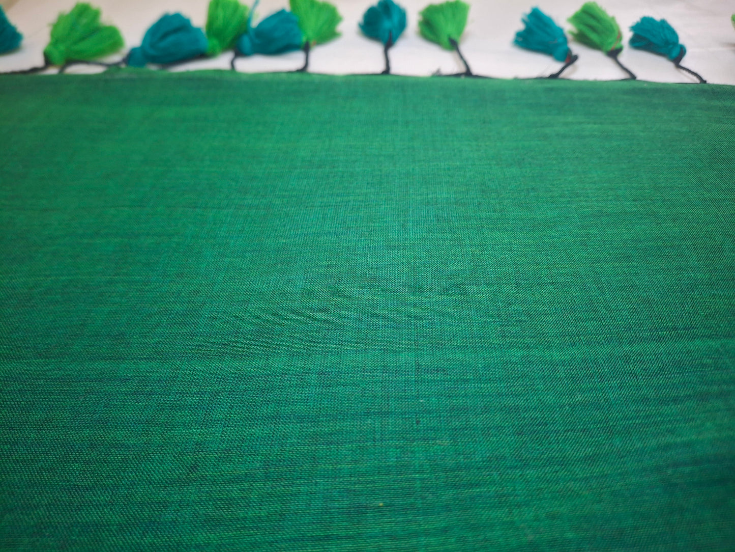 Peacock Blue Plain Mul Cotton