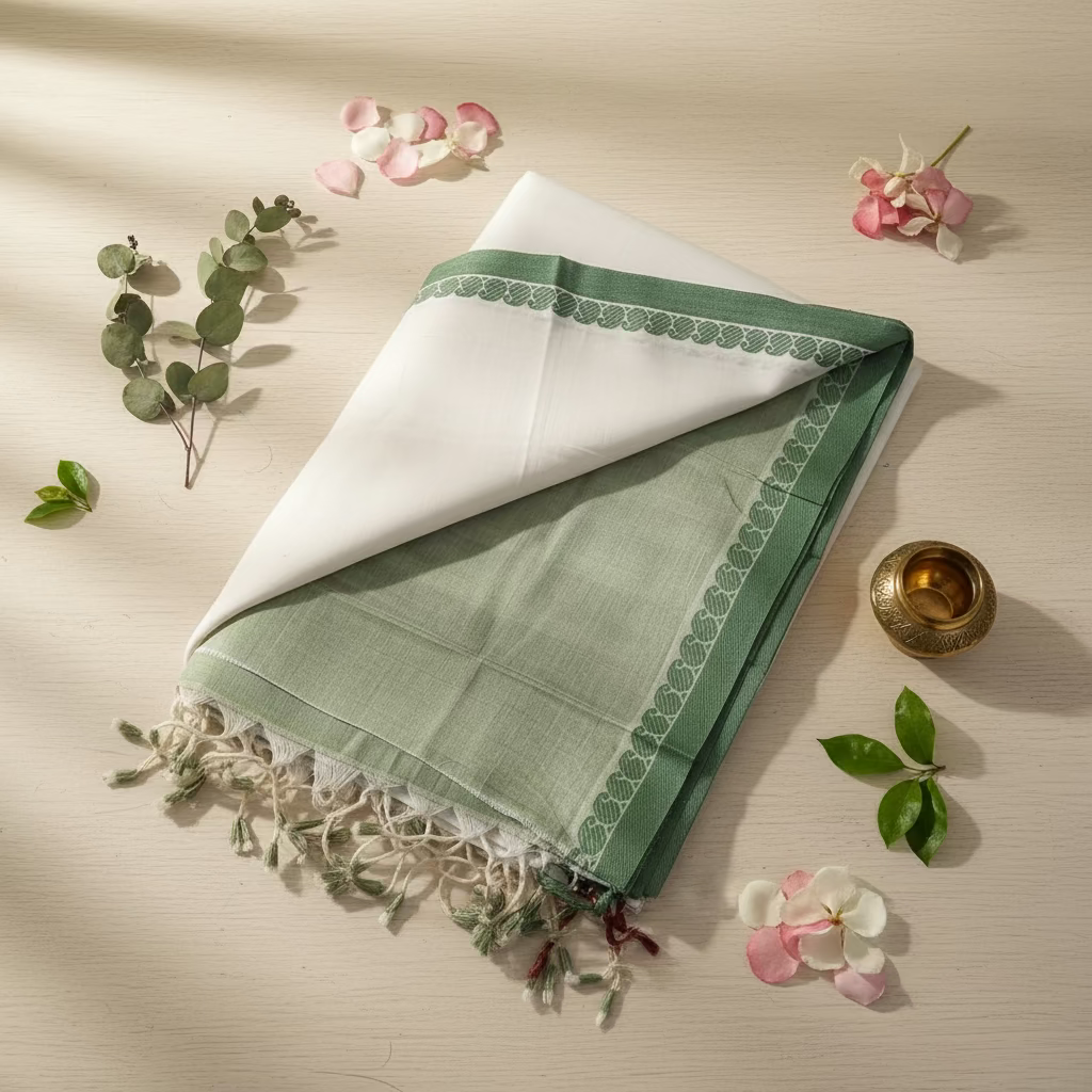 White Premium Mangalagiri Cotton