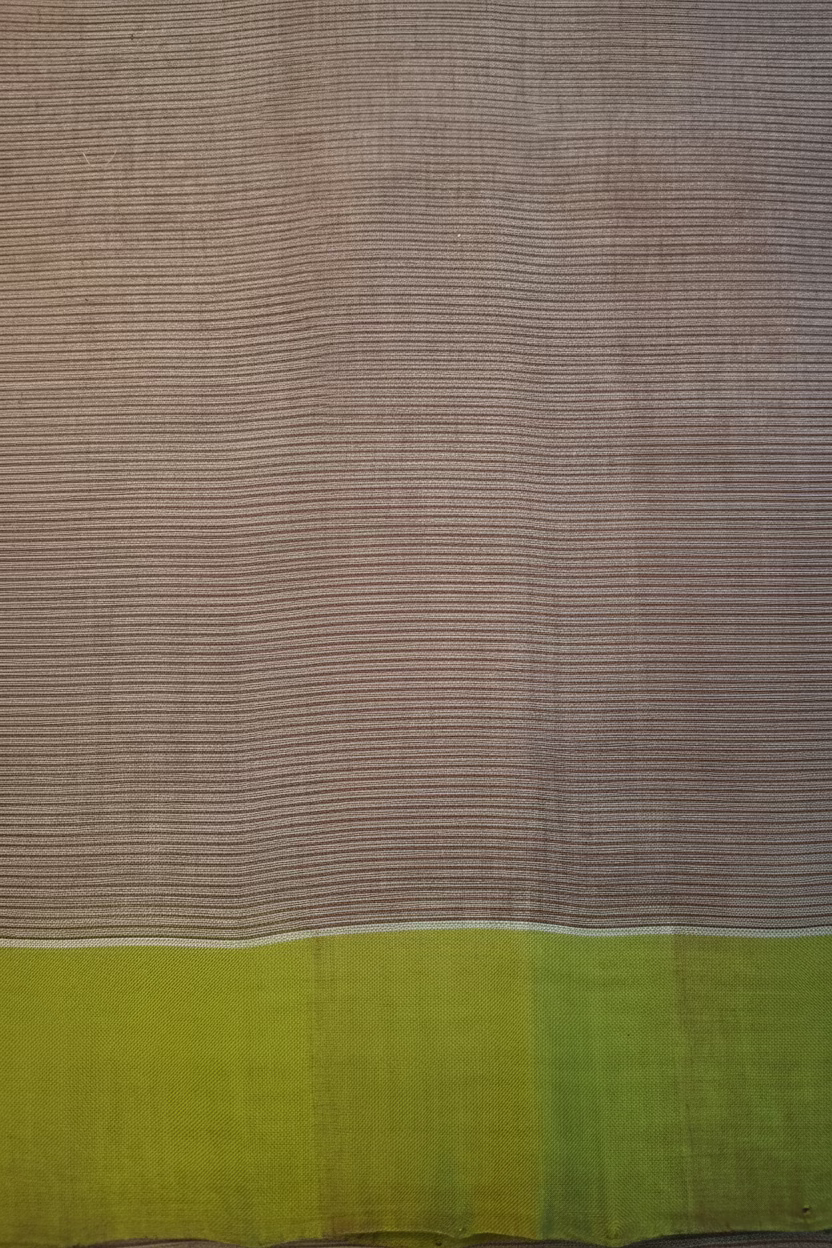 Plum with olive green border Mangalagiri Cotton