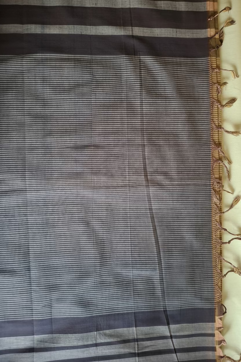 White green Stripes Mangalagiri Cotton