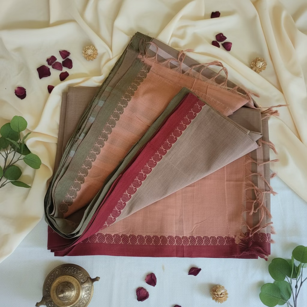 Brown Premium Mangalagiri Cotton