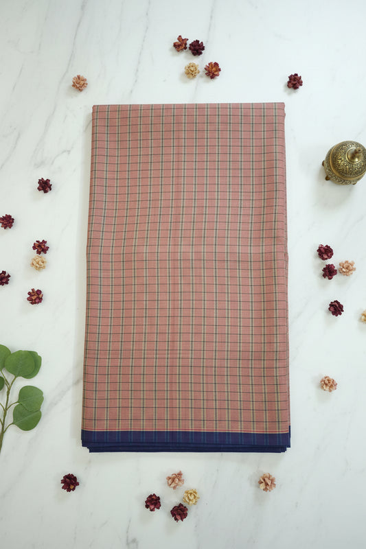 Pink Checks Mangalagiri Cotton