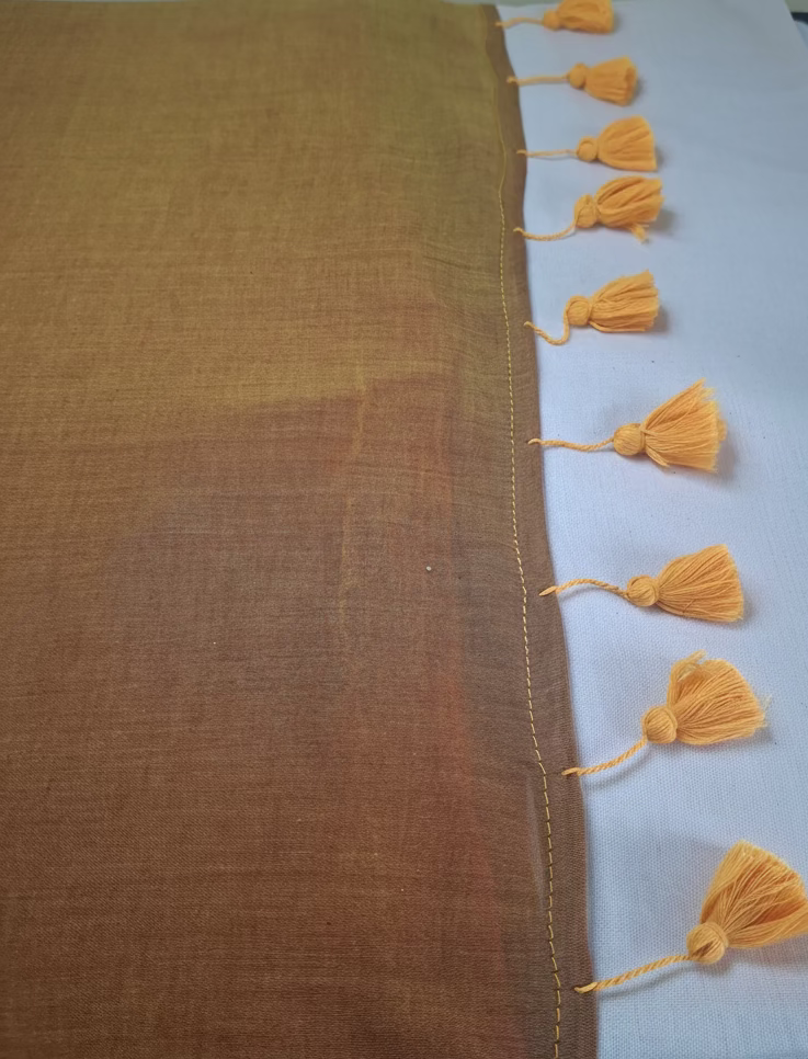 Orange Brown Mul Cotton